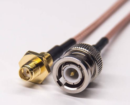 sma 母頭穿墻防水接頭轉(zhuǎn)bnc公頭直式射頻線接RG316